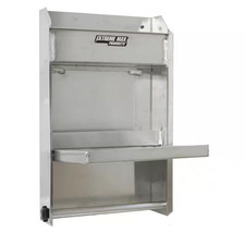 Junior Aluminum Work Station Storage Cabinet Flip-out Work Tray Wpaper Towel Ra