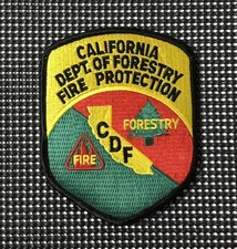 Vintage CALIFORNIA DEPARTMENT OF FORESTRY FIRE PROTECTION Patch CDF