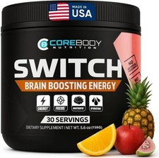 Corebody Switch Brain Boosting Energy, 5.61 oz, Tropical Punch - Exp. May 26