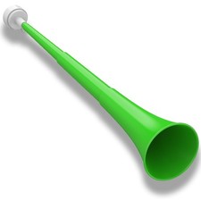 Stadium Horn Vuvuzelas Soccer Noisemakers Collapsible Blow Trumpet Green