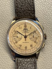 Cronografo Egona oro 750. Coperchio e custodia. Diametro 36 mm.