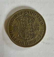1941 George VI 50% Silver half crown