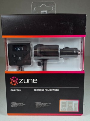 Microsoft Zune Car Pack V2 FM Radio Transmitter Charger For All Zune Players
