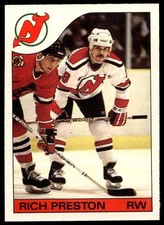 1985-86 O-Pee-Chee #139 Rich Preston New Jersey Devils