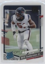 2023 Panini Clearly Donruss Rated Rookie Will Anderson Jr #90 c6h