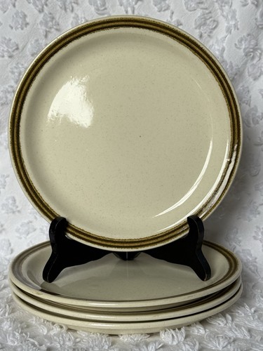 ROYCROFT STONEWARE 4 BREAD PLATES 7 INCH DISCONTINUED VINTAGE USA EXCELLENT