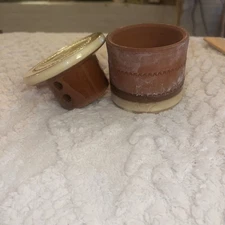 Beautiful With Crazing Ceramic Butter Bell Crock Very Unique