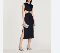 Sandro Paris Damenkleid GrößE 40 Fr / L Midikleid SFPRO02915 Uvp: 275 Euro
