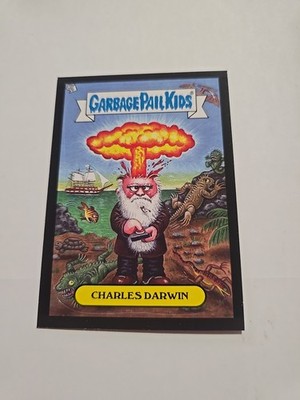 CHARLES DARWIN 2013 TOPPS GARBAGE PAIL KIDS BNS 3 ADAM BOMBING #9 BLACK