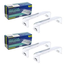 4 Pack Unbreakable Air Vent Deflector 8"-12" Adjustable Magnetic Clear