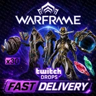 Warframe Twitch Drops - Dante + Mesa Prime + Haalvu + 2 Archon Shards - 66 Items