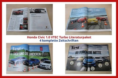 Honda Civic 1.0 VTEC Turbo Literaturpaket - 4 komplette Zeitschriften