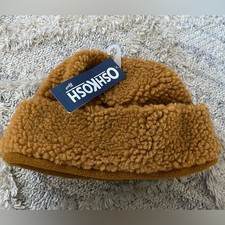 NWT OshKosh B'gosh Kids' Brown winter Sherpa Hat Toddler 4-7yrs grunge utility