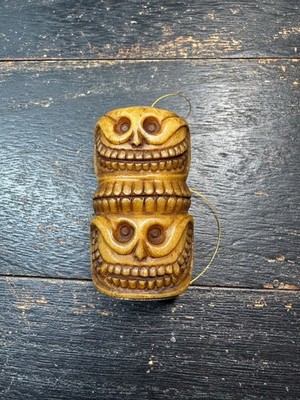 Große handgeschnitzte Yak Knochen Schädel Guru Perle, 60 mm Tibetische...