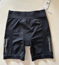 NEW Adidas Womens LARGE Cycling  Biking Shorts Padded The in SHO Prime Knit $140