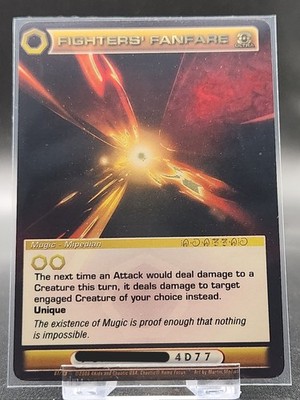 Chaotic Card : Fighter's Fanfare Silent Sands Ultra Rare Mugic Premium Foil