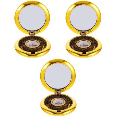  3 Pcs Campung Zubehör Automatischer Kompass Mini -Taschenkompass