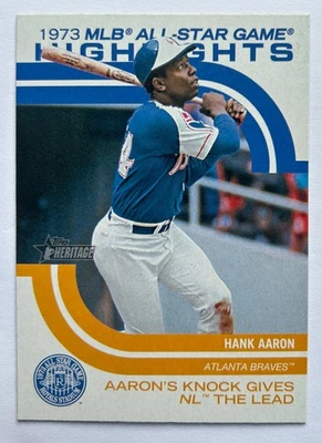 2022 Topps Heritage High Number, Hank Aaron All Star Game Highlights #ASGH-3 - Bild 1 von 2