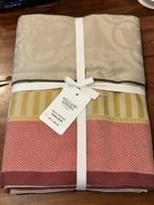 Williams Sonoma MALTA Jacquard Tablecloth 70 x 126 New w/tags