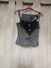 Affinitas Intimates Underwire Black/White Bustier Corset Lingerie Set 237 36 C