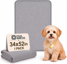Washable Puppy Dog Pee Pad, 34" X52" Waterproof Whelping Training P