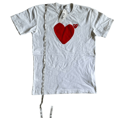 Comme Des Garcons PLAY Heart Graphic Tee Size XL | eBay