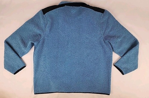 NWT Men's Under Armour Golf Blue Sherpa Fleece Lined Full Zipper Jacket Size 2XL - Picture 2 of 9