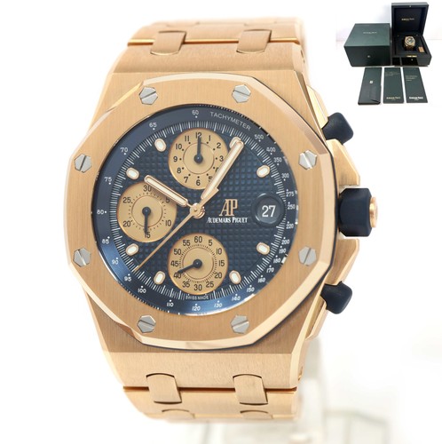 Audemars Piguet Royal Oak Offshore Beast 26238OR 42MM Blue 18K Rg Box Booklets