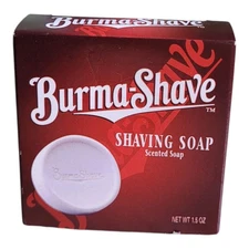 Burma-Shave Shaving Soap Scented Vintage 1.5 Oz Personna Razor Beard Skin Lather