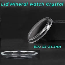 25-34.5mm Pot Lid Mineral Watch Glass Crystal High Domed Clear Watch Mirror Lens