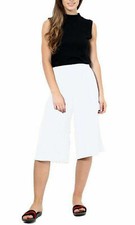 WOMENS CULOTTES PALAZZO 3/4 LENGTH SHORTS TROUSERS WIDE LEG PANTS PLUS SIZE 8-26