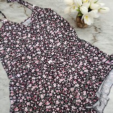 Laura Ashley Small Women Pajama Floral Tank  Shorts Lounge Set Multicolor