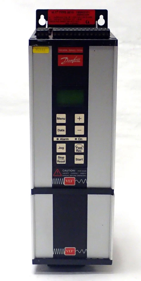 DANFOSS VLT TYPE 2010 VARIABLE SPEED DRIVE 195H3101 w/ EMC MOTOR FILTER 195H6523 - Image 2 of 4