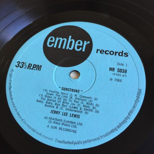 Jerry Lee Lewis And Carl Perkins Vinyl Record Sunstroke LP UK Release - Picture 5 of 7