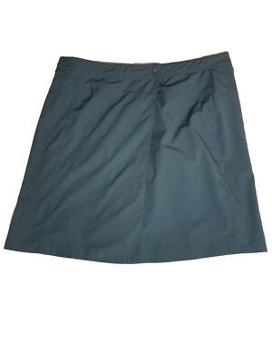 Womens REI UPF 30+ Wrap Skort Skirt Shorts Dark Blue 100% Polyester Size 14 