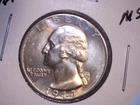 1943 US Washington Quarter,  Uncirculated, .18085 Oz Slv (US-7104)