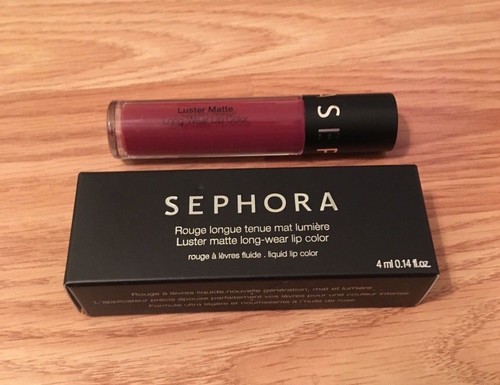 NEW Sephora Luster Matte Long-Wear Lip Color Liquid Lipstick PICK SHADE! NIB! - Picture 2 of 26