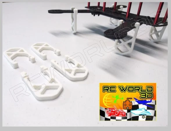 QUADCOPTER LANDING FEET SET 3D PRINTED WHITE PLA FITS*250-280-300 FRAME - Image 4 of 4