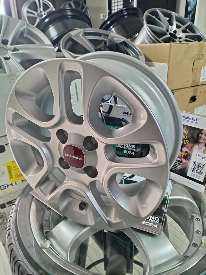4 CERCHI IN LEGA 5,5X14-4X98 ET 35 X FIAT PANDA NUOVI - Immagine 3 di 4