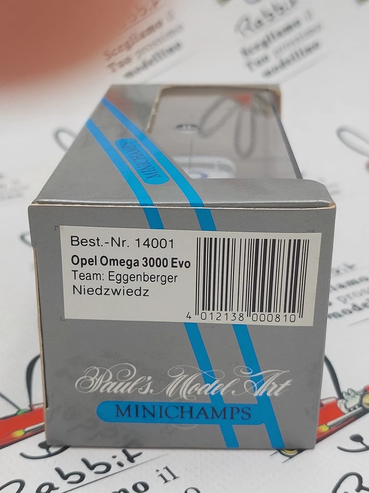 DIE CAST " OPEL OMEGA 3000 EVO TEAM EGGENBERGER NIEDZWIEDZ " MINICHAMPS 1/43 ... - Immagine 2 di 2