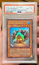 2002 Yu-Gi-OH! Magic Ruler TOON MERMAID MRL-072 1st Edition Ultra Rare PSA 8!