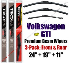 Wipers 3pk Premium Front Special Rear fit 2010-2014 Volkswagen GTI 19240/190/11H