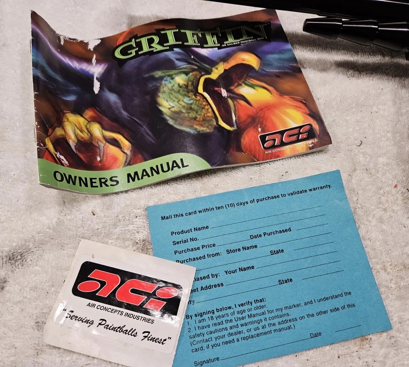 OLD SCHOOL IOB ACI GRIFFIN Paintball Gun Mini Sub Zero Expansion