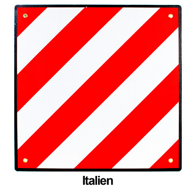 CONTEC Warntafel Safe R Rack 50x50cm - Für Italien, Spanien, Portugal