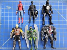 Lote de 6 figuras de acción Hasbro Marvel Spider-man Spiderman 6" Venom Shocker +