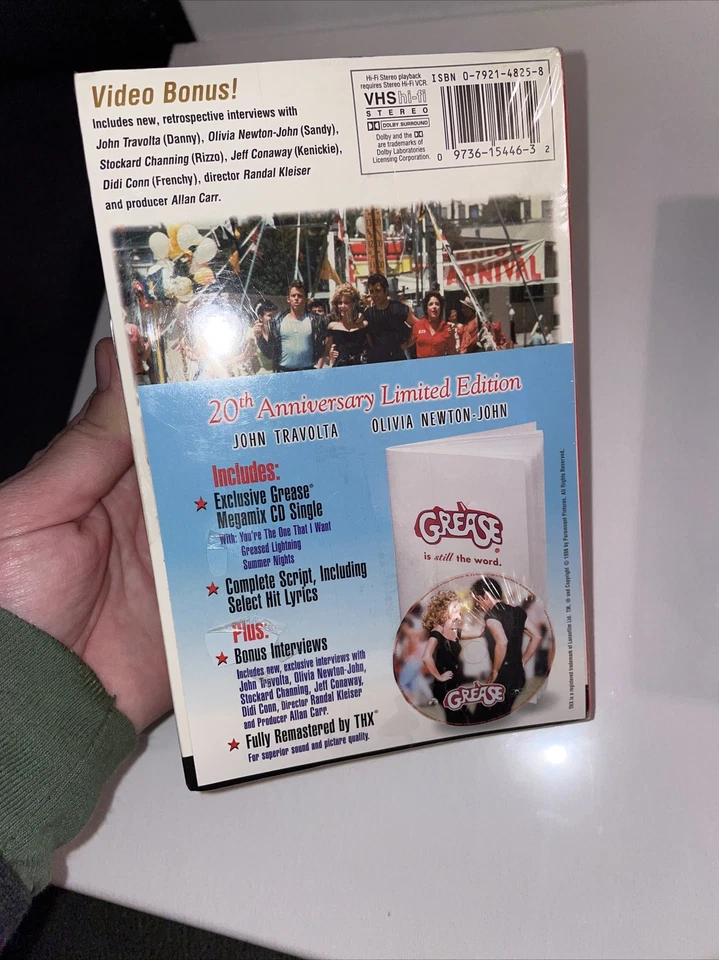 Grease VHS, 1998, 20th An Edition And Grease 2 Factory Sealed Sold As Set - Image 3 of 4