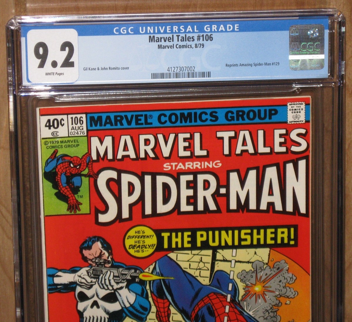 Marvel Tales 106 CGC 9.2 Reprints Amazing Spiderman 129 Punisher