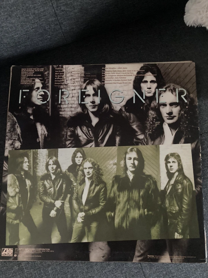 FOREIGNER "DOUBLE VISION" Vinyl Lp~Atlantic SD 19999, 1978 - Image 2 of 2