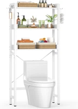 Over-The-Toilet Storage Rack, 3-Tier Bathroom Organizer Shelf over Toilet, Frees
