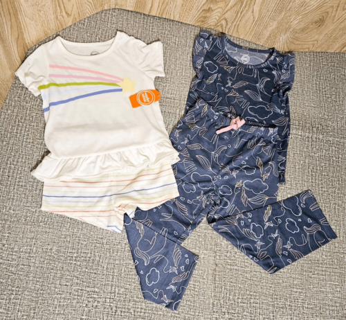 Wonder Nation set 4 pantaloncini pantaloni e t-shirt per bambini taglia 5T - Foto 1 di 8
